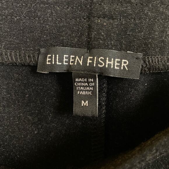 Eileen Fisher Dark Gray Pull On Pants Zipper Ankle Size Medium - Picture 4 of 5